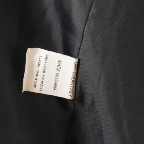 Literature Noir Pinstripe Deep Navy Blazer - Size Small *vintage* - Picture 9 of 9